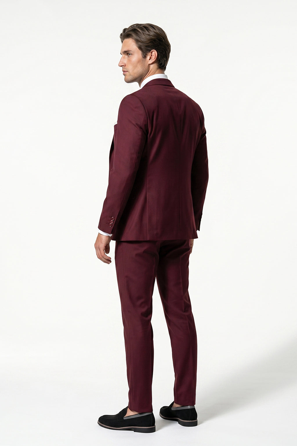 Slim Fit Tailored Three Piece Suit Men Wedding Groom Prom