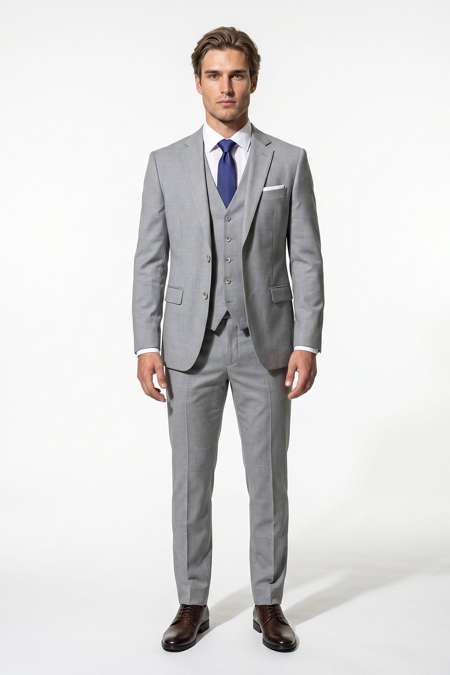 Slim Fit Tailored Three Piece Suit Men Wedding Groom Prom