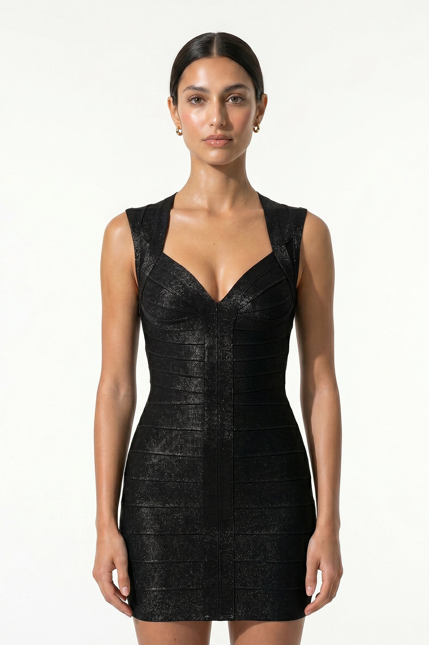 Caurelle | Women’s Sleeveless Mini Dress V Neck Summer Elegance