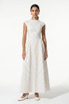 Caurelle | Women’s Polka Dot Maxi Dress High Neck Elegance