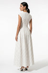 Caurelle | Women’s Polka Dot Maxi Dress High Neck Elegance