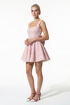 Caurelle | Women’s Dazzling Bow Mini Dress Elegant Party Style