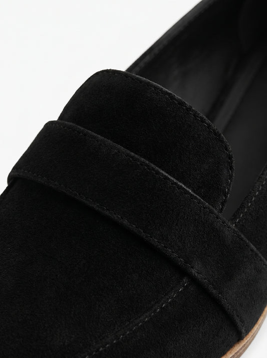 Women's Soft Suede Slip On Loafers For Smart Casual Office Wear