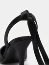 Pointed Toe Tie Up Stiletto Heels For Formal Evening Court Shoes