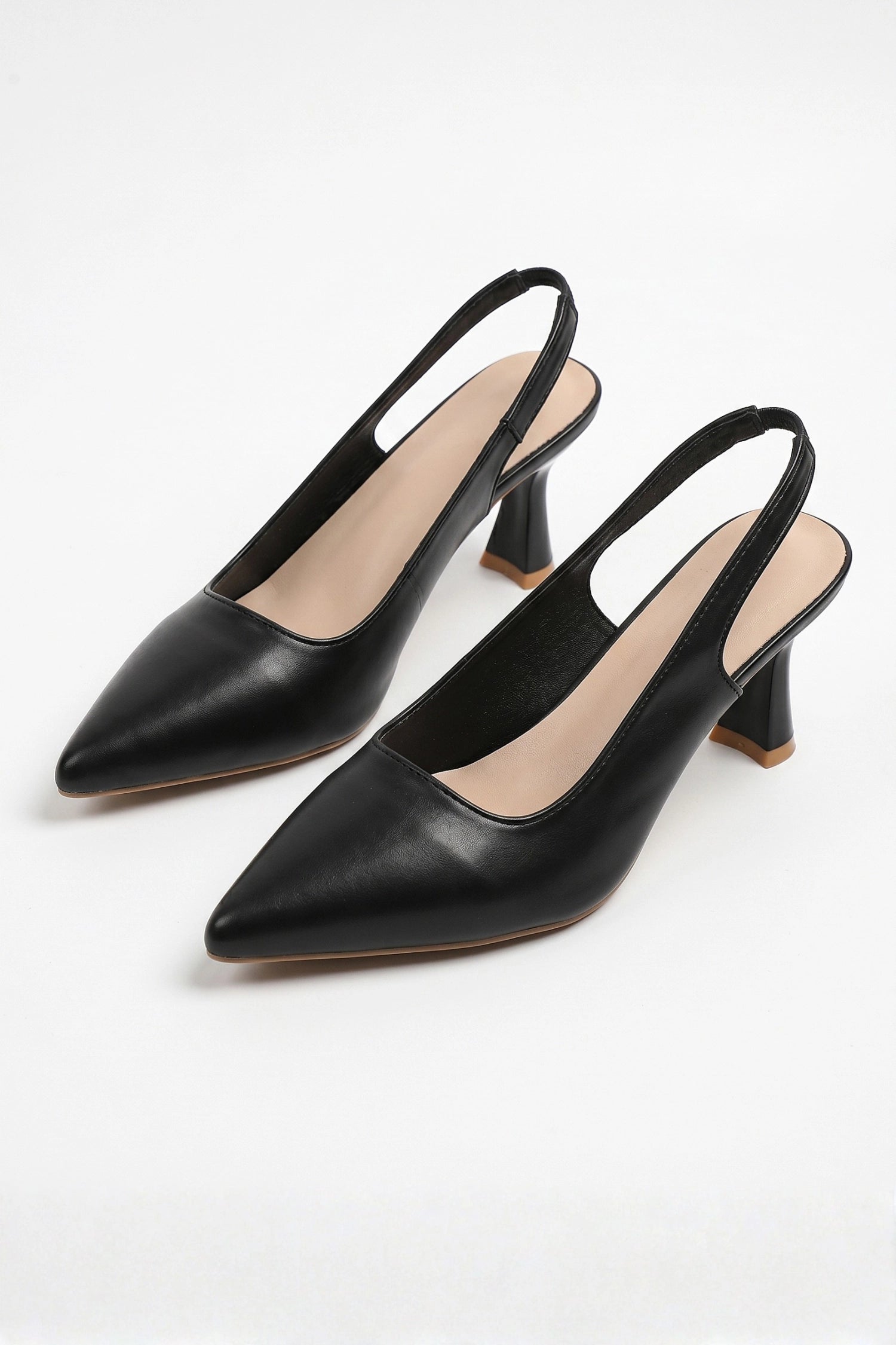 Caurelle | Women’s Slip-On Glossy Leather Look Heels Formal Everyday Wear