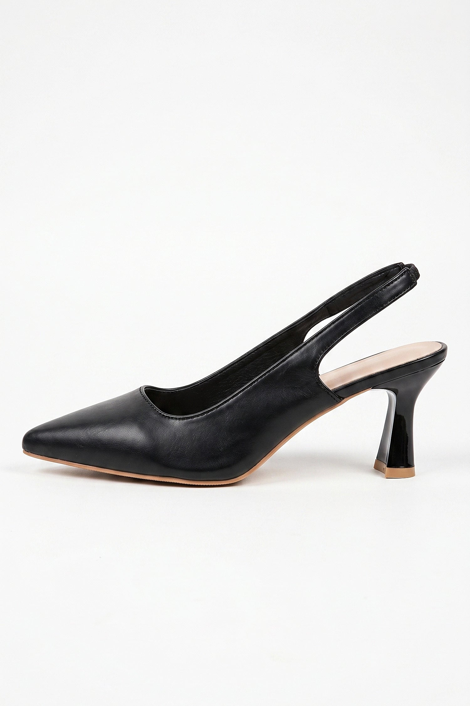 Caurelle | Women’s Slip-On Glossy Leather Look Heels Formal Everyday Wear