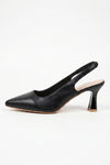 Caurelle | Women’s Slip-On Glossy Leather Look Heels Formal Everyday Wear
