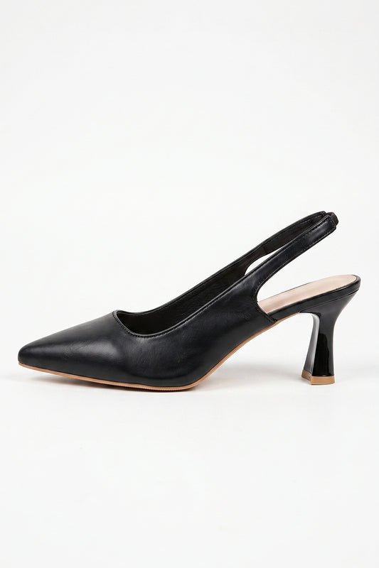 Caurelle | Women’s Slip-On Glossy Leather Look Heels Formal Everyday Wear