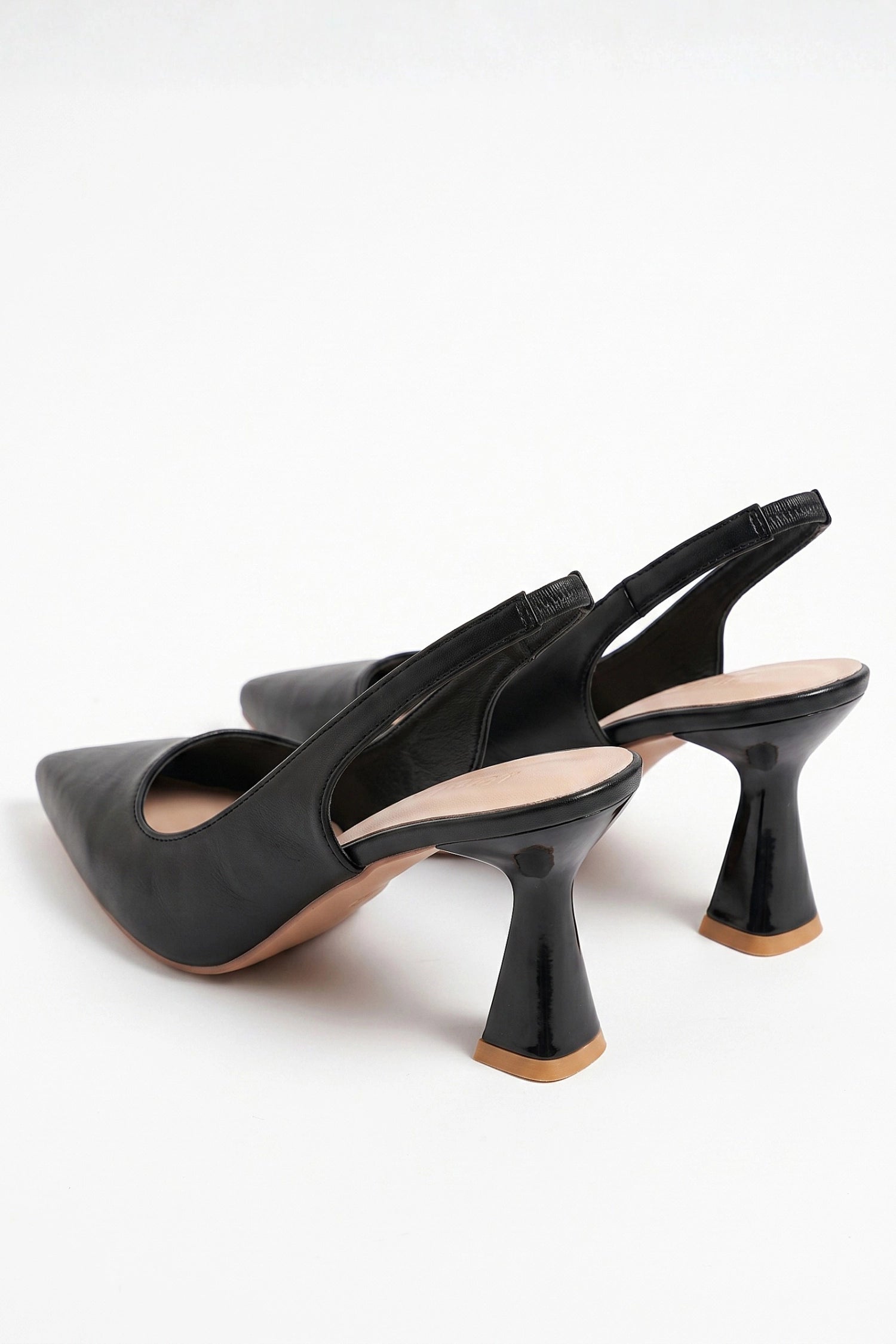 Caurelle | Women’s Slip-On Glossy Leather Look Heels Formal Everyday Wear