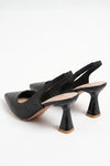 Caurelle | Women’s Slip-On Glossy Leather Look Heels Formal Everyday Wear