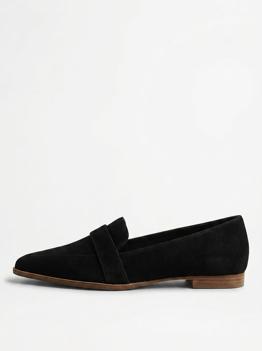 Women's Soft Suede Slip On Loafers For Smart Casual Office Wear