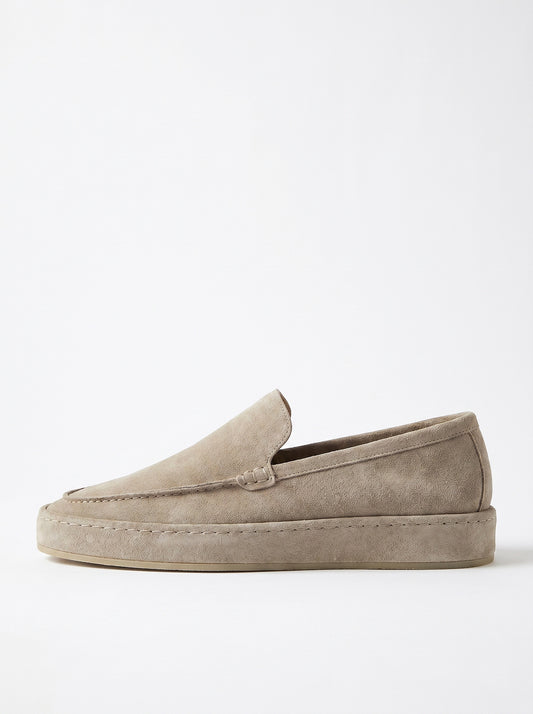 Suede Leather Slip On Loafers Men Smart Casual Shoes