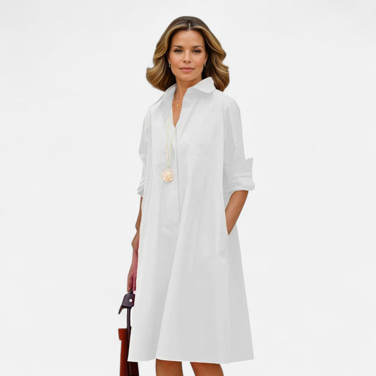 Caurelle | Everyday Pocket Shirt Dress – Effortless Style, All-Day Comfort