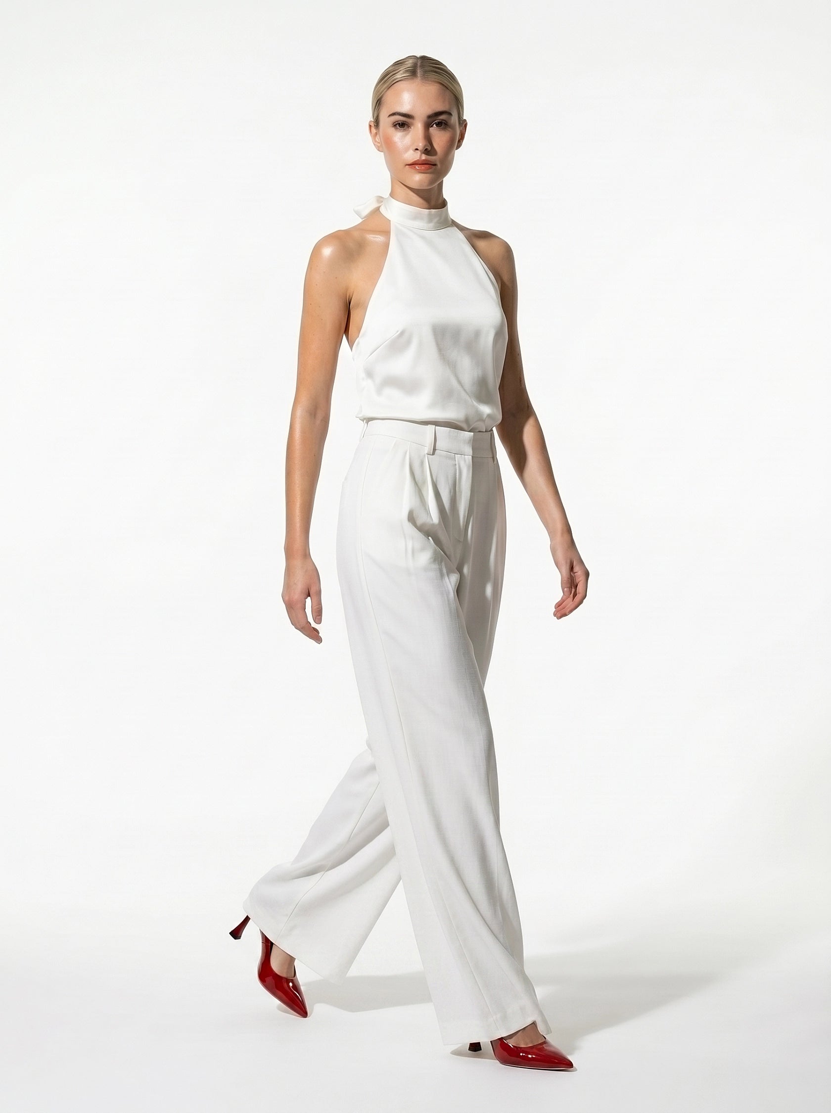 Caurelle | Women’s Light Luxury Wide-Leg Trousers