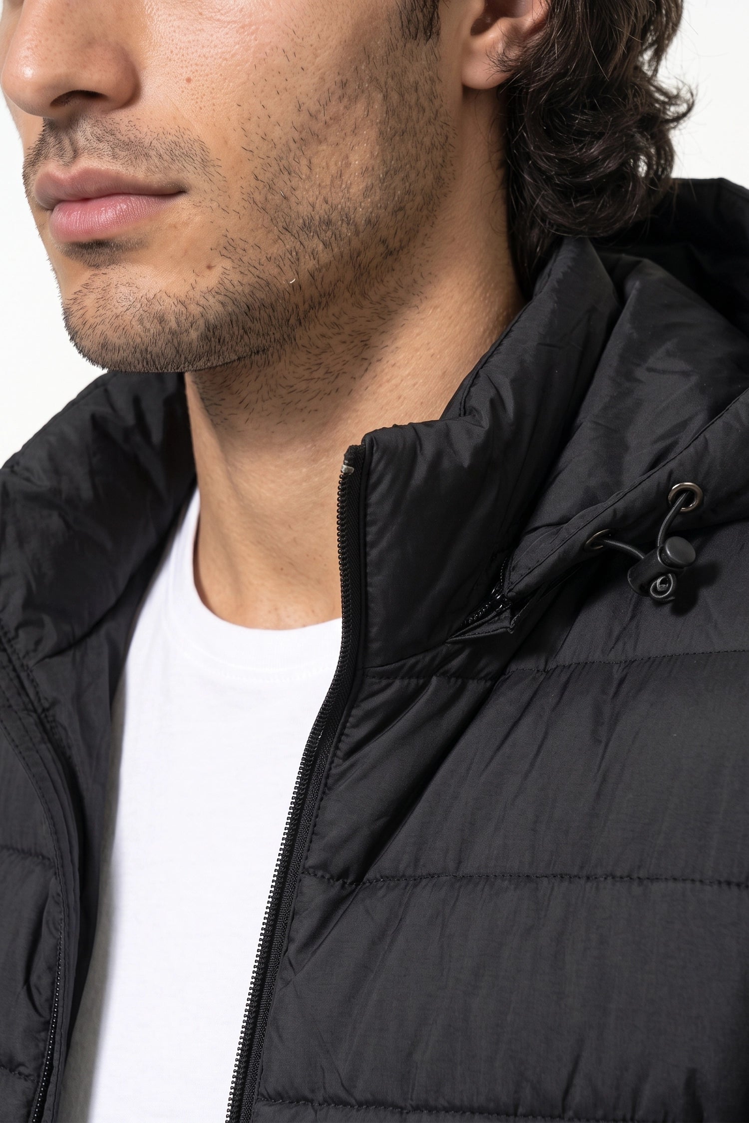 Men's Lightweight Warm Hooded Quilted Puffer Jacket