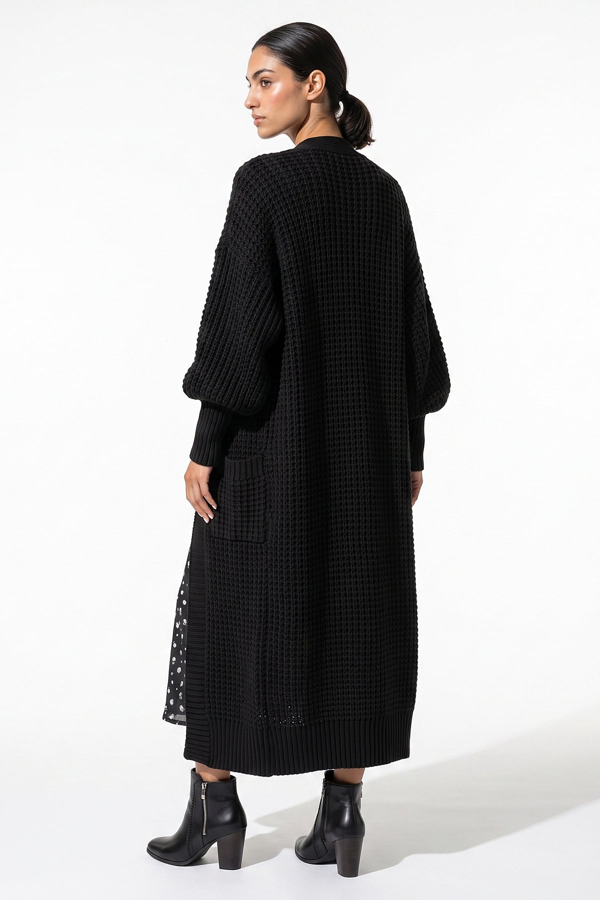 Women's Winter Cosy Chunky Knit Long Cardigan