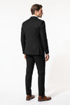 Men's Tailored Fit Double Breasted Two Piece Suit Set - Peak Lapel Blazer and Trousers