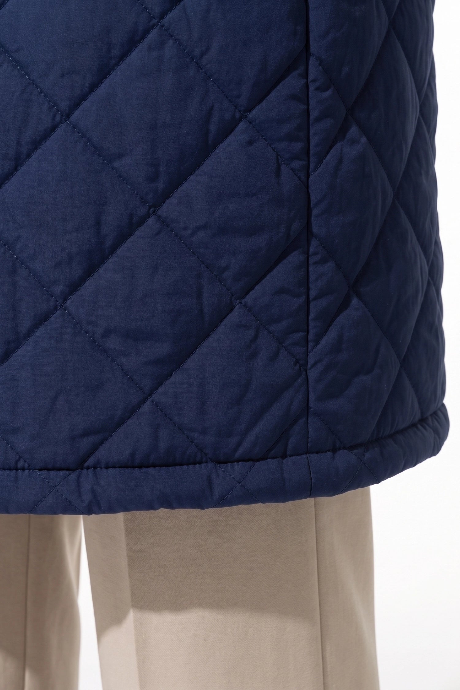 Women's Winter Warm Long Diamond Quilted Hooded Puffer Coat