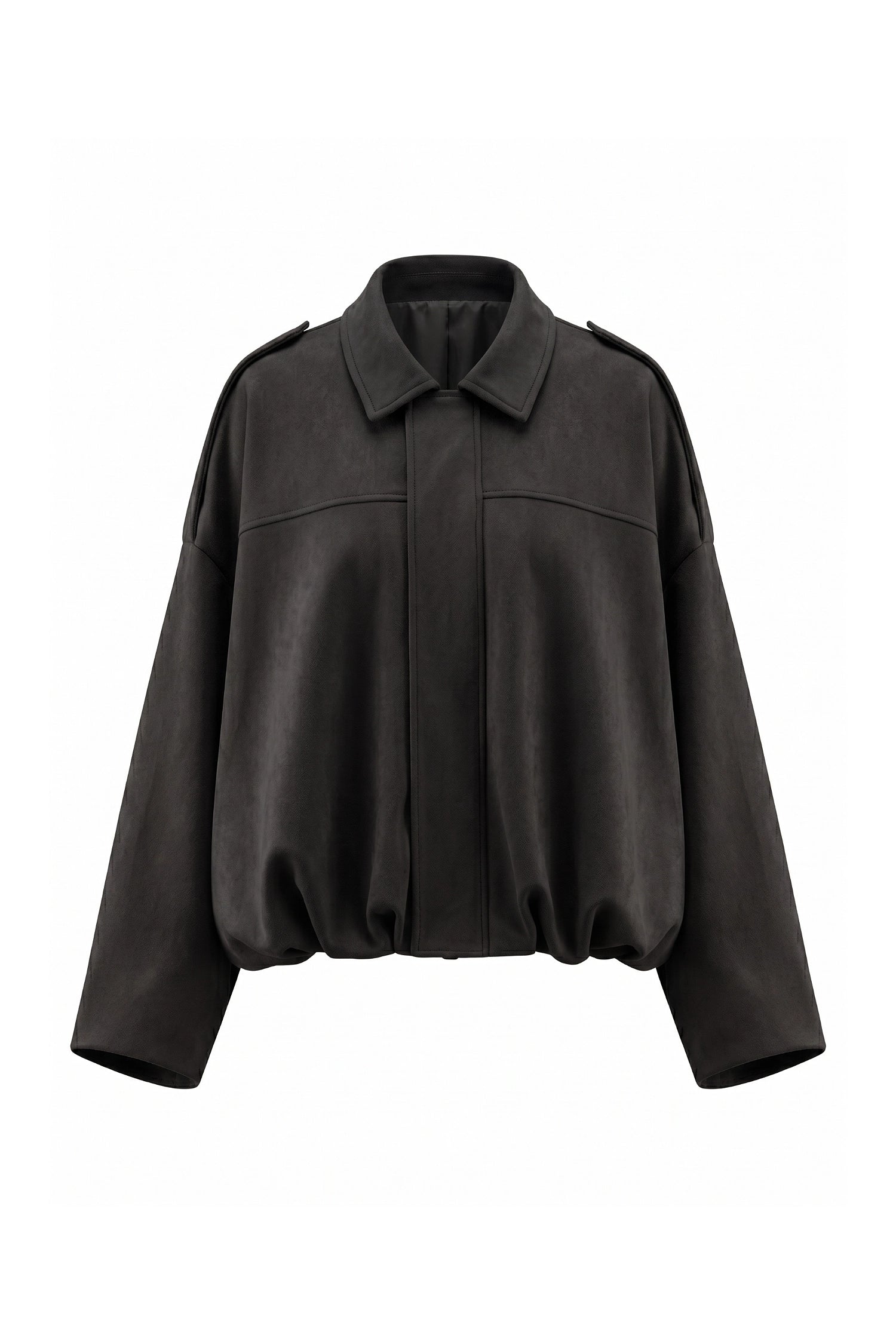 Women’s Winter Cropped Bomber Jacket with Oversized Fit