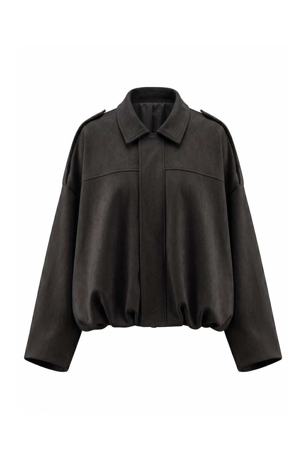 Women’s Winter Cropped Bomber Jacket with Oversized Fit