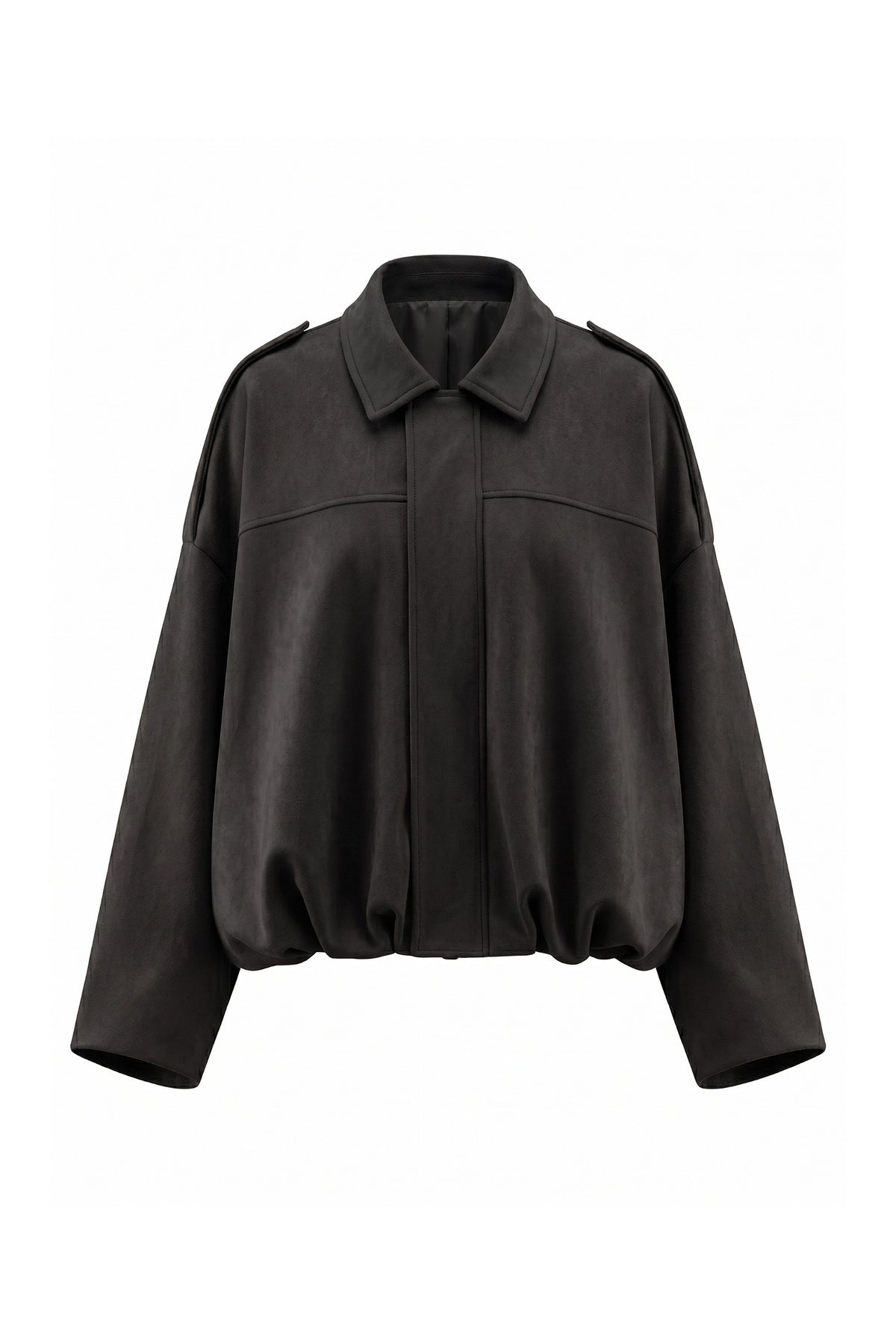 Women’s Winter Cropped Bomber Jacket with Oversized Fit