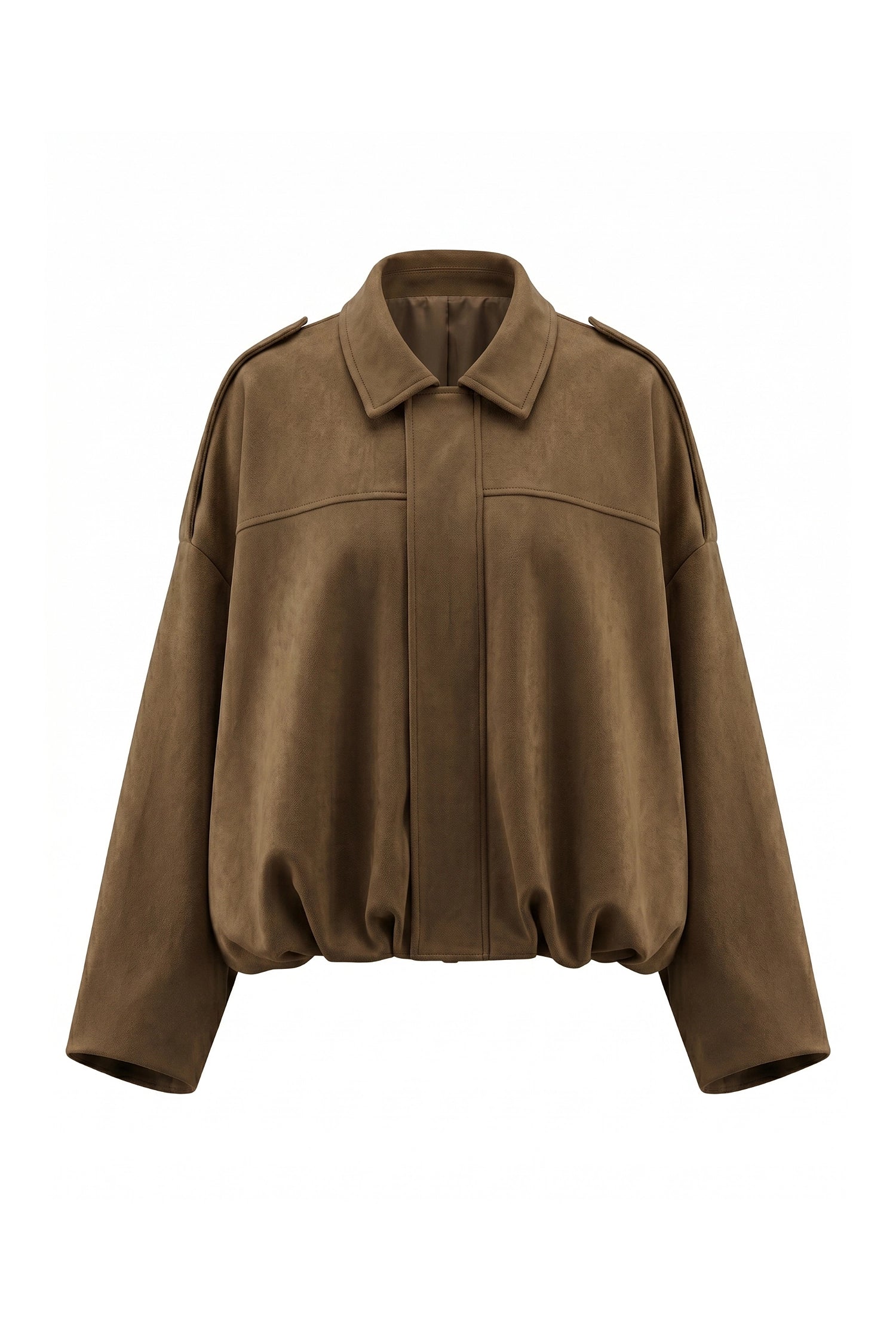 Women’s Winter Cropped Bomber Jacket with Oversized Fit