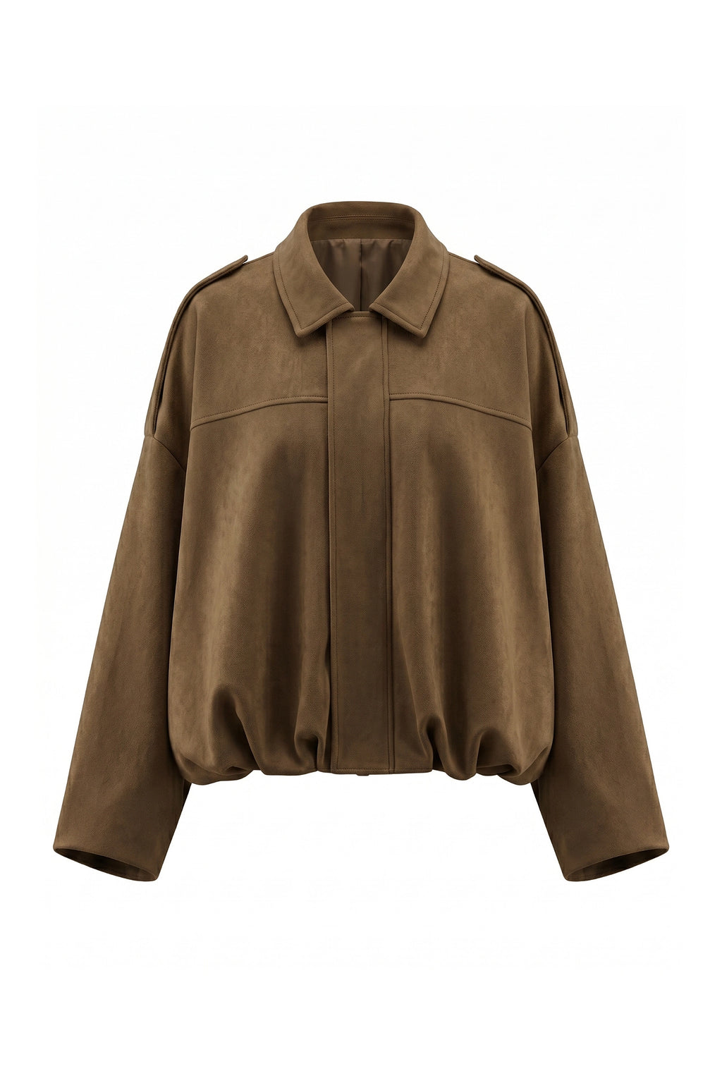 Women’s Winter Cropped Bomber Jacket with Oversized Fit