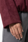 Women’s Winter Cropped Bomber Jacket with Oversized Fit