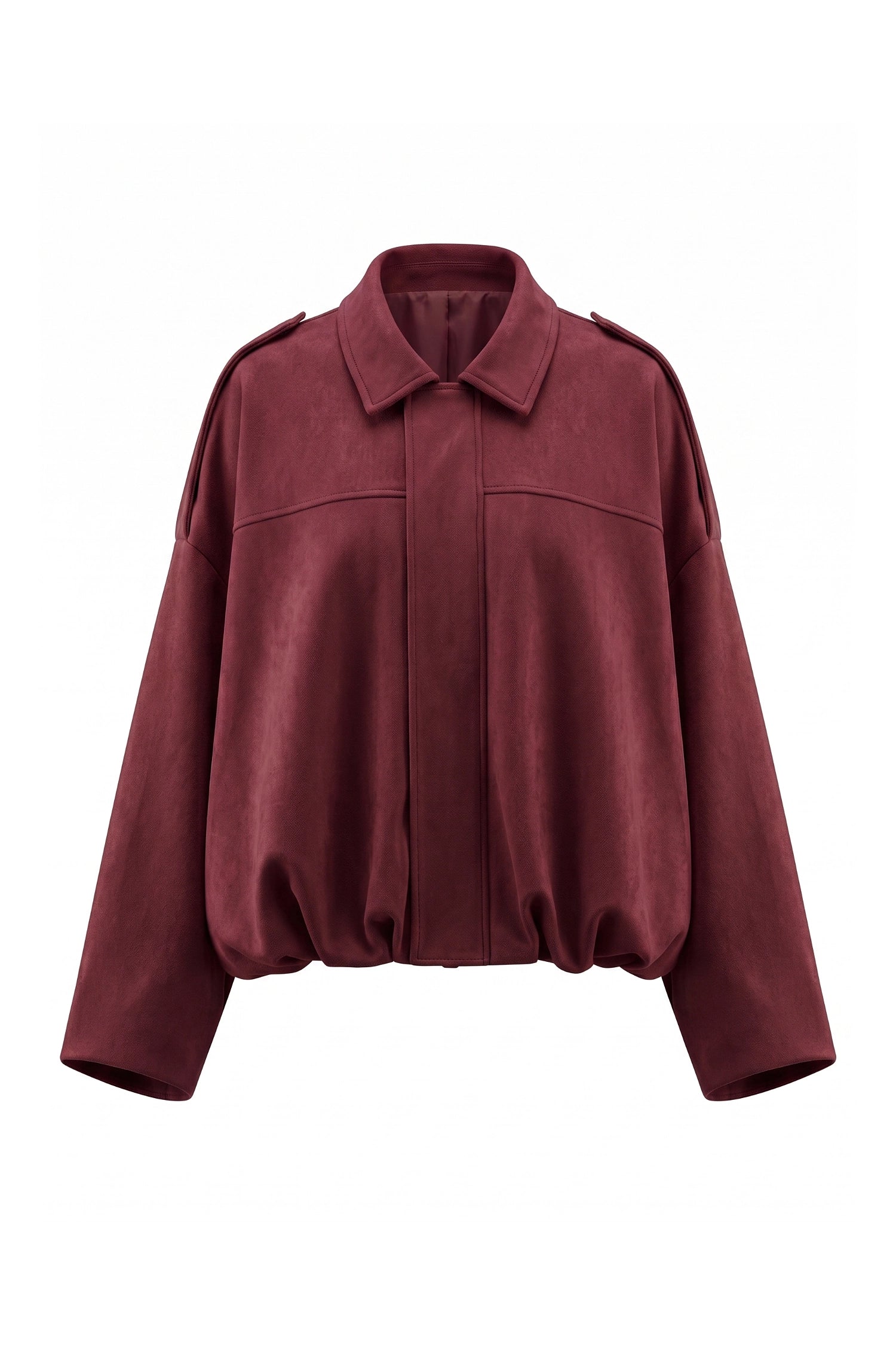 Women’s Winter Cropped Bomber Jacket with Oversized Fit