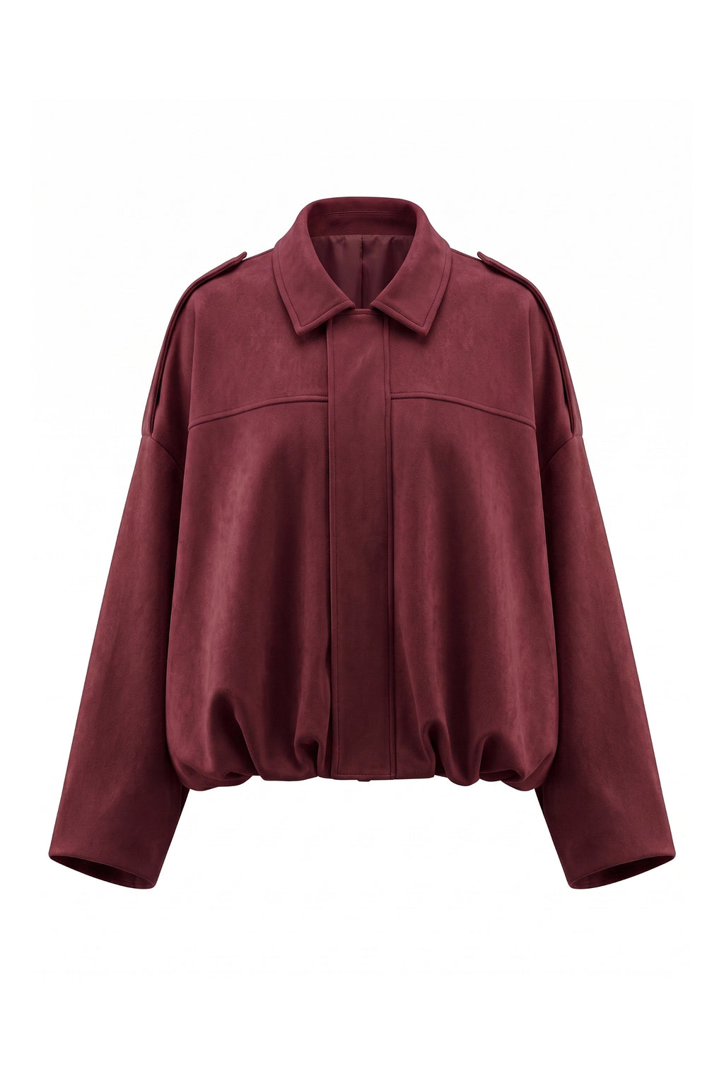 Women’s Winter Cropped Bomber Jacket with Oversized Fit