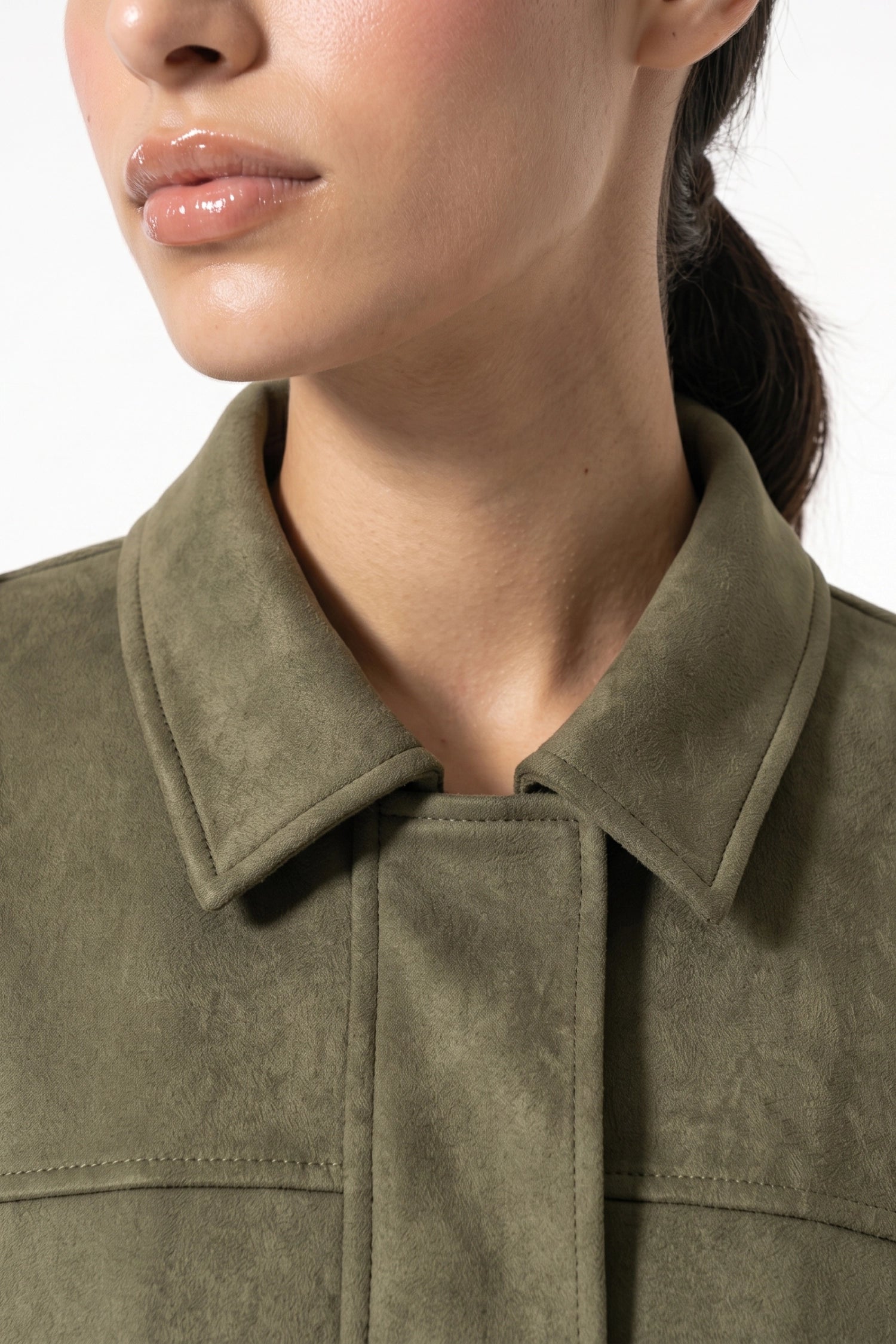 Women’s Winter Cropped Bomber Jacket with Oversized Fit
