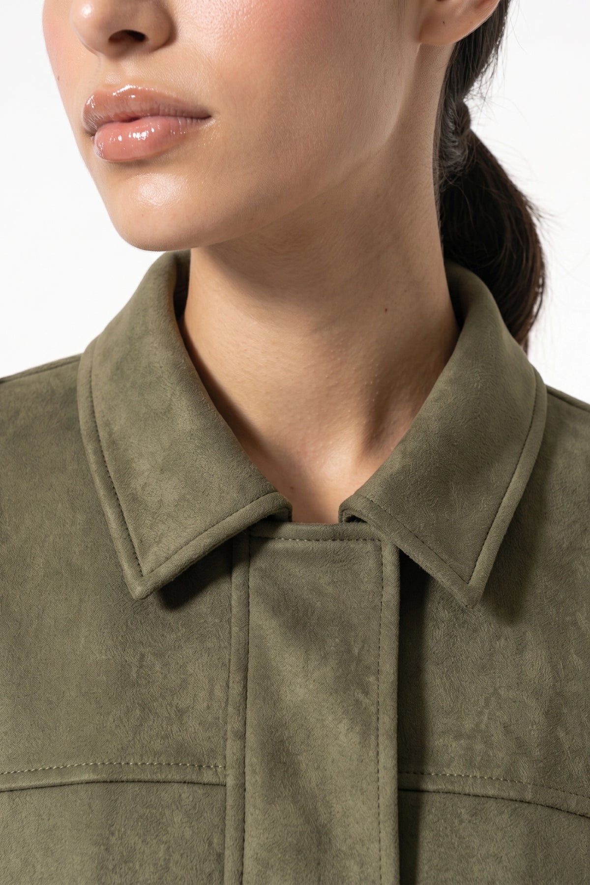 Women’s Winter Cropped Bomber Jacket with Oversized Fit