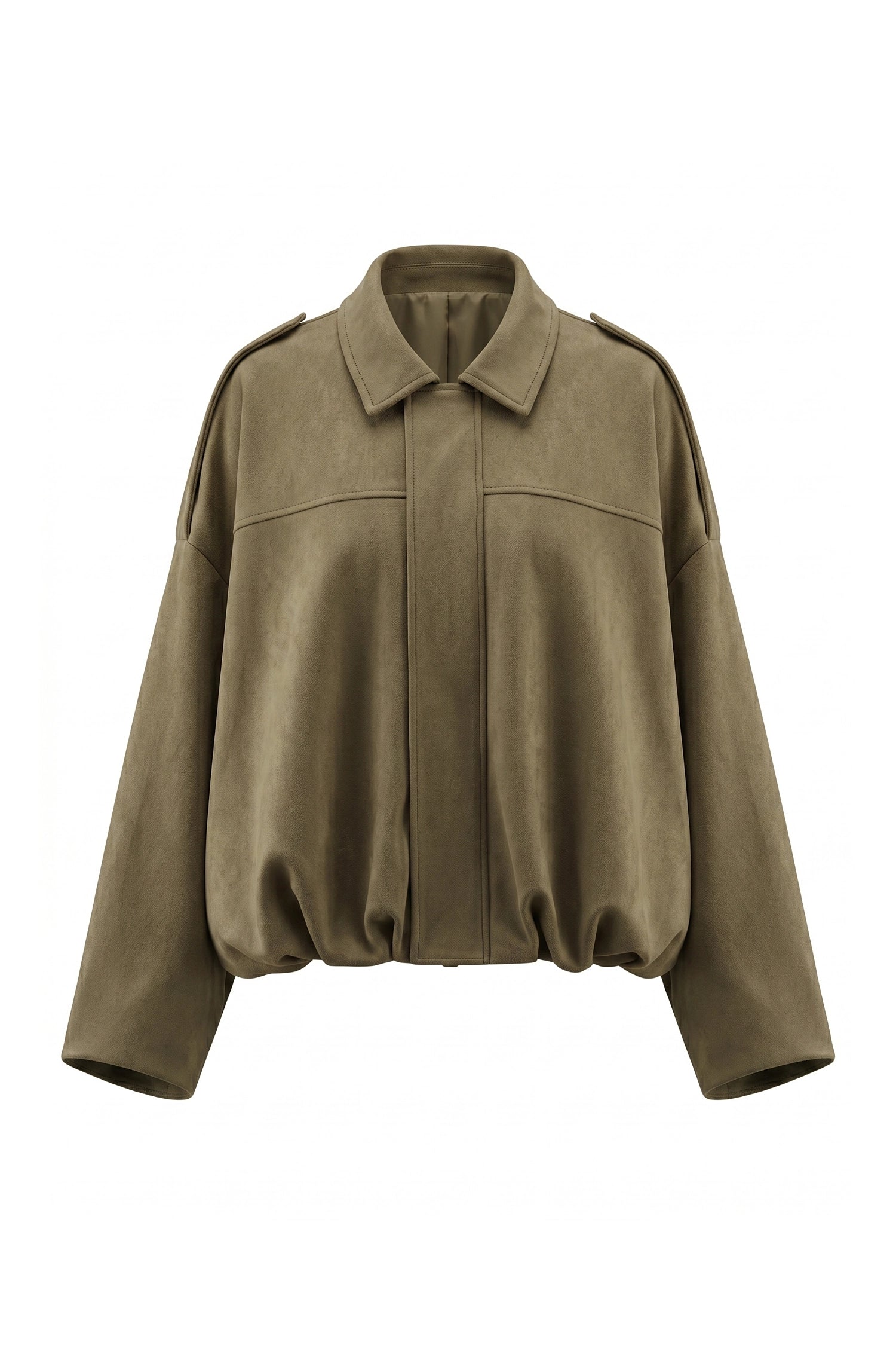 Women’s Winter Cropped Bomber Jacket with Oversized Fit