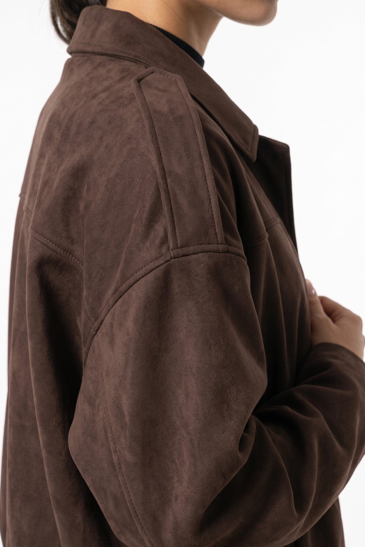 Women’s Winter Cropped Bomber Jacket with Oversized Fit