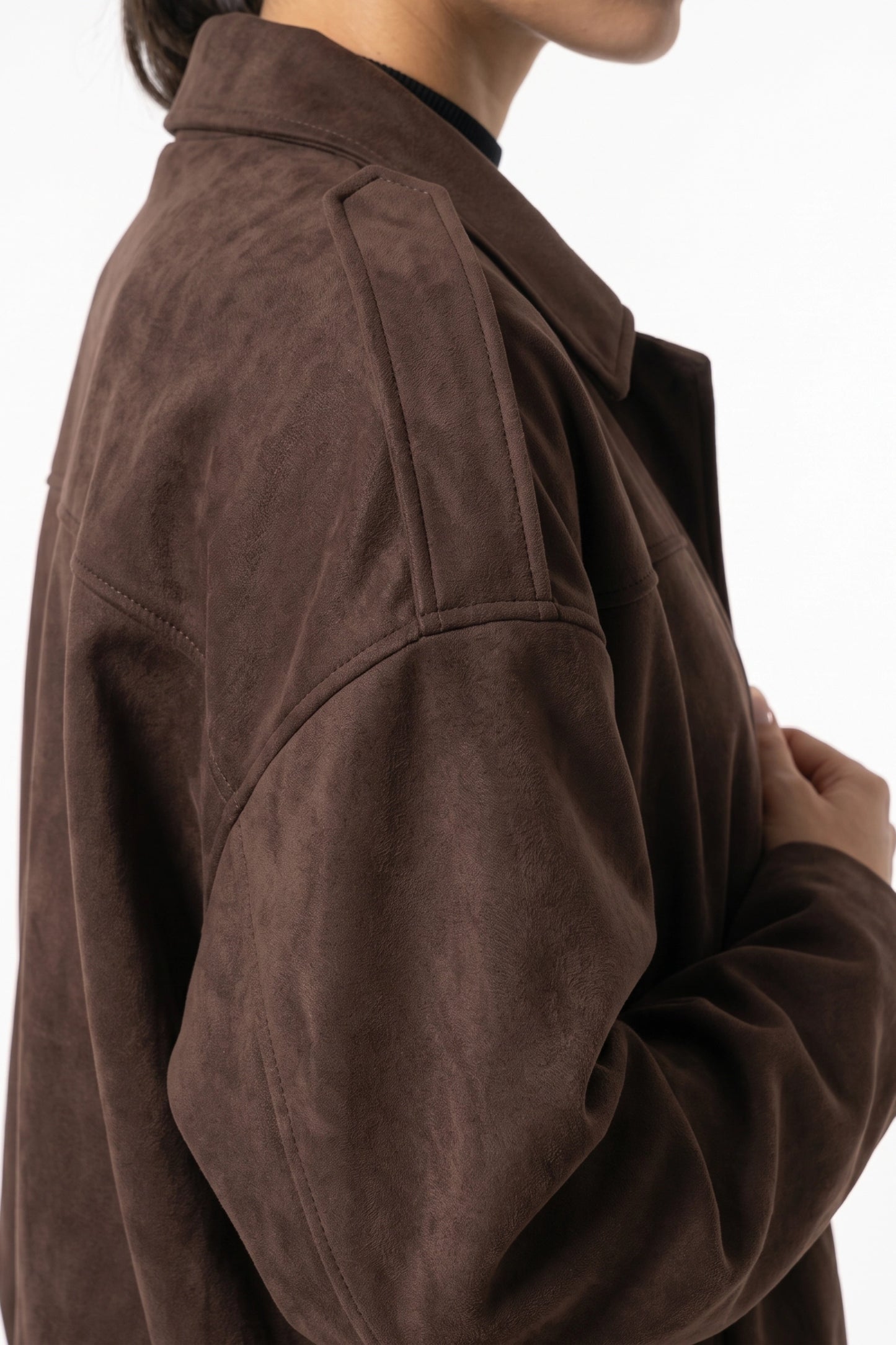 Women’s Winter Cropped Bomber Jacket with Oversized Fit