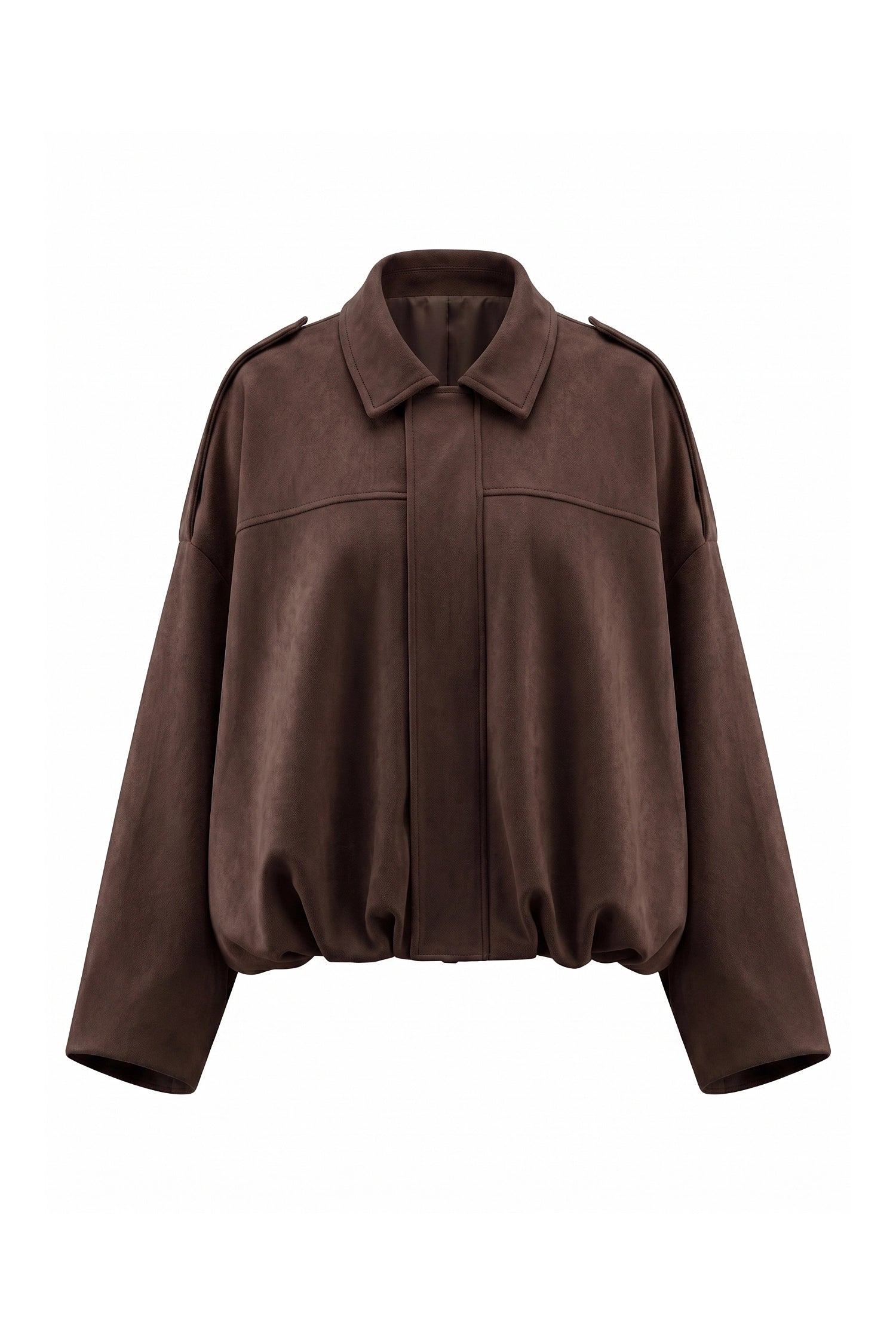 Women’s Winter Cropped Bomber Jacket with Oversized Fit