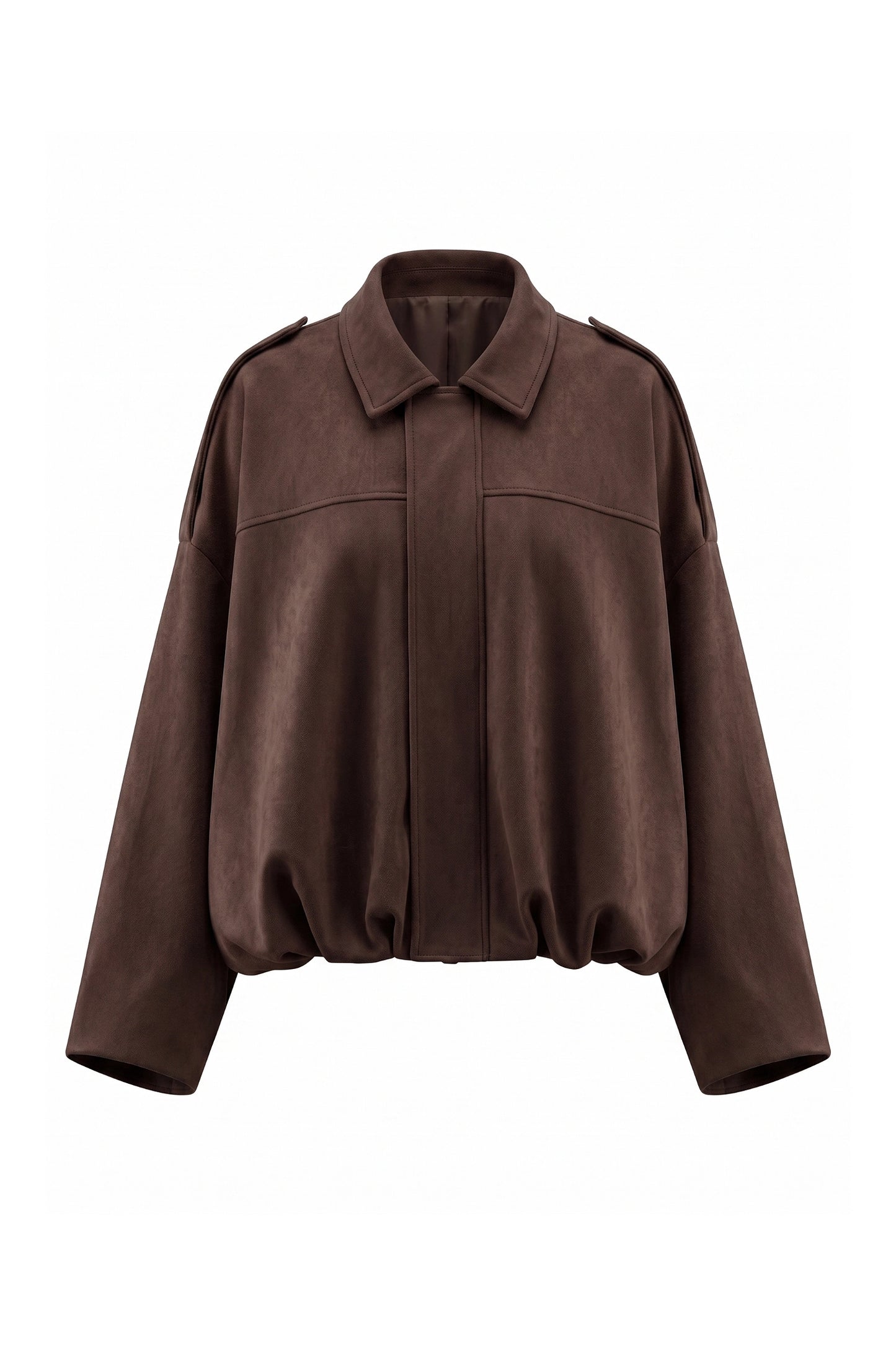 Women’s Winter Cropped Bomber Jacket with Oversized Fit