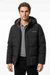 Men’s Winter Warm Hooded Puffer Jacket with High Collar