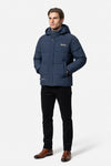 Men’s Winter Warm Hooded Puffer Jacket with High Collar