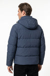Men’s Winter Warm Hooded Puffer Jacket with High Collar