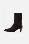 Caurelle | Women’s Ankle Boots – Luxurious PU Suede, Thick Heel Elegance