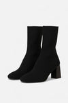 Caurelle | Women’s Knit Ankle Boots - Block Heel