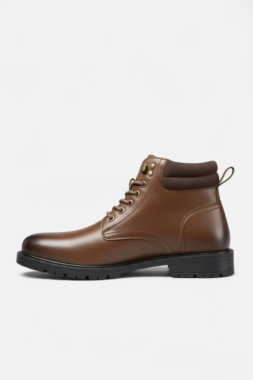Caurelle | Men’s Ankle Boots – Winter Lace-Up British Casual Style