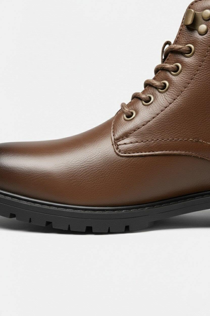 Caurelle | Men’s Ankle Boots – Winter Lace-Up British Casual Style