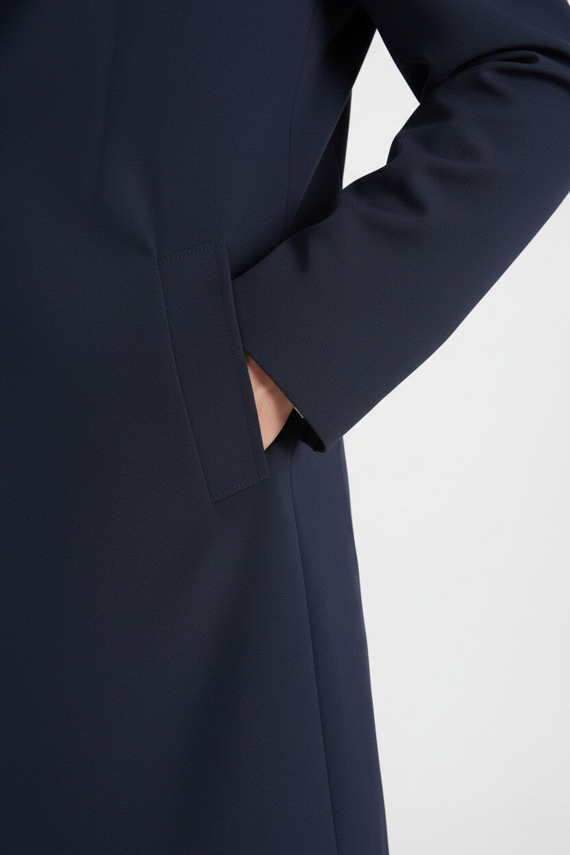Caurelle | Men’s Classic Long Sleeve Coat – Refined Notch Lapel Style