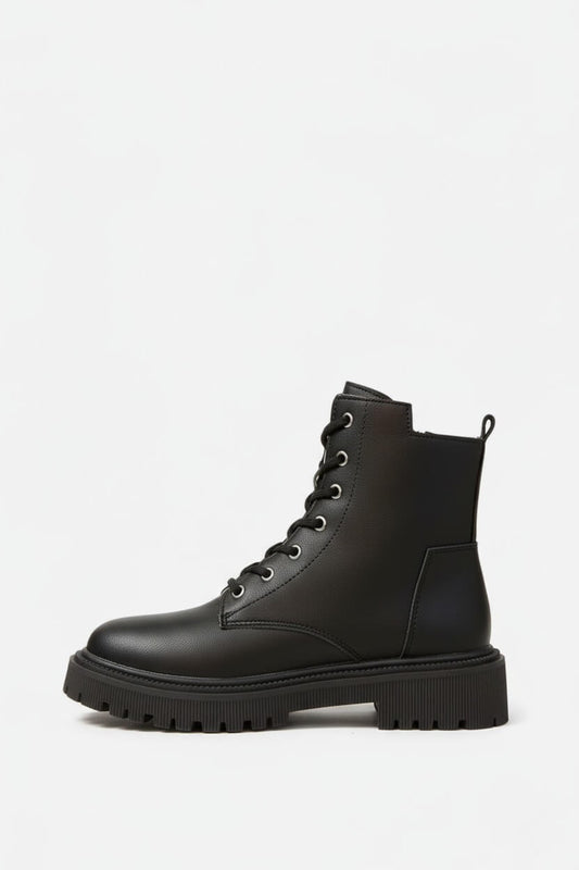 Caurelle | Women’s Ankle Boots – Fleece-Lined Lace-Up Winter Warmth