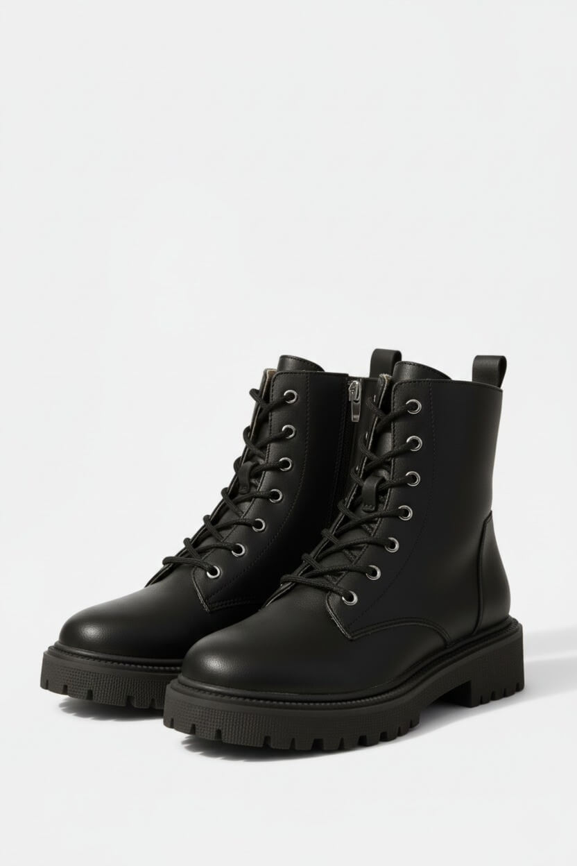 Caurelle | Women’s Ankle Boots – Fleece-Lined Lace-Up Winter Warmth