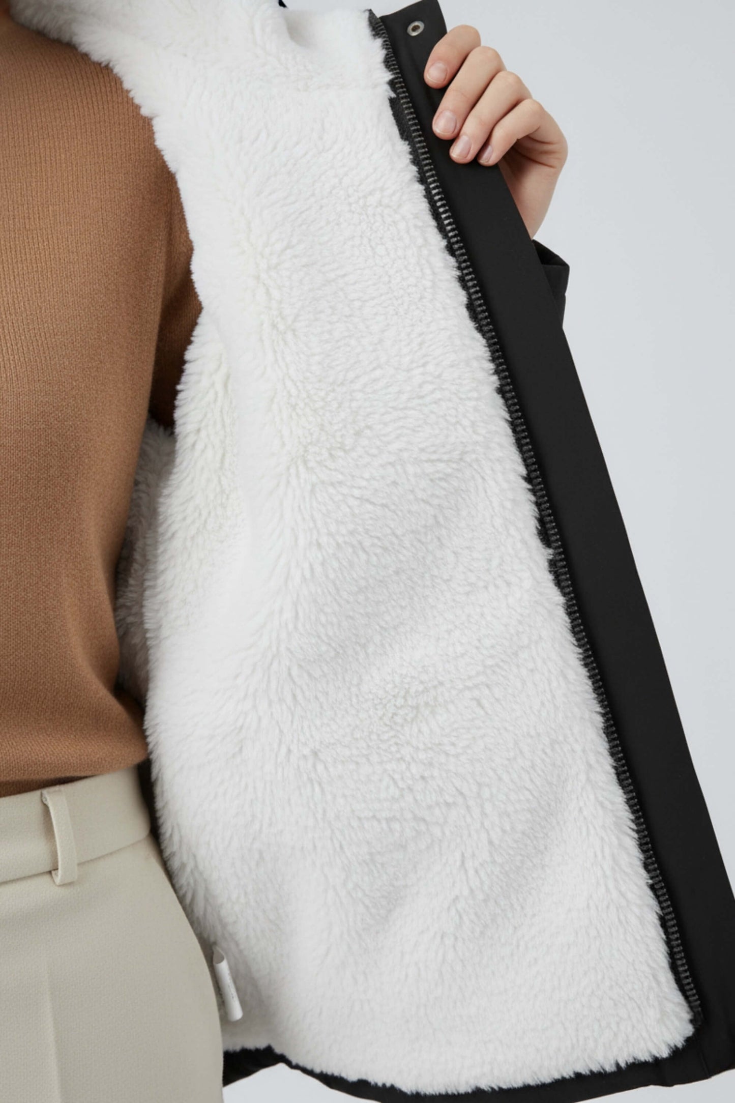 Caurelle | Women’s Hooded Padded Faux Fur Jacket