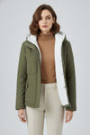 Caurelle | Women’s Hooded Padded Faux Fur Jacket