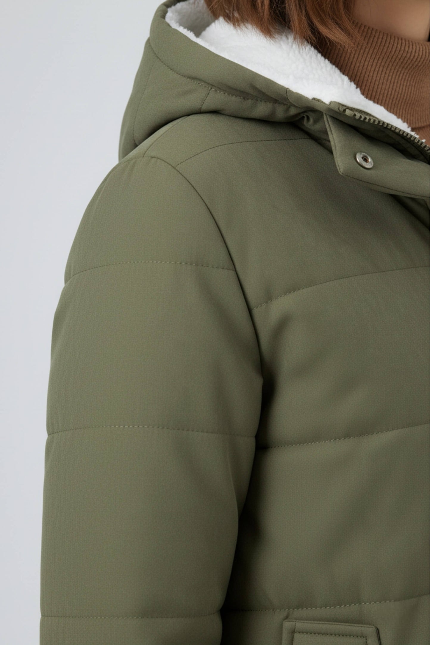 Caurelle | Women’s Hooded Padded Faux Fur Jacket